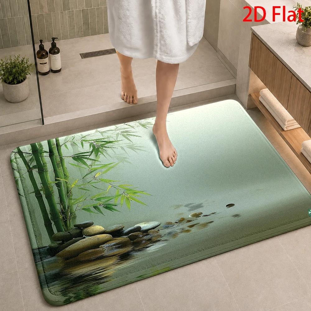 Waterproof Bathroom Bath Rug M - Bamboo Bath Mat 评论和价格