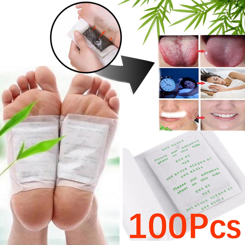 100PCS/Lot Detox Foot Patch Ba - Detox Foot Patch 评论和价格