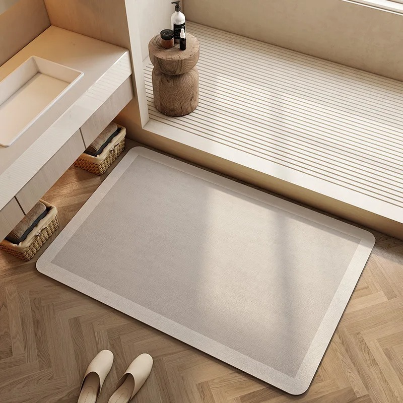 Bathroom Floor Mat Diatomite S - Bamboo Bath Mat 评论和价格