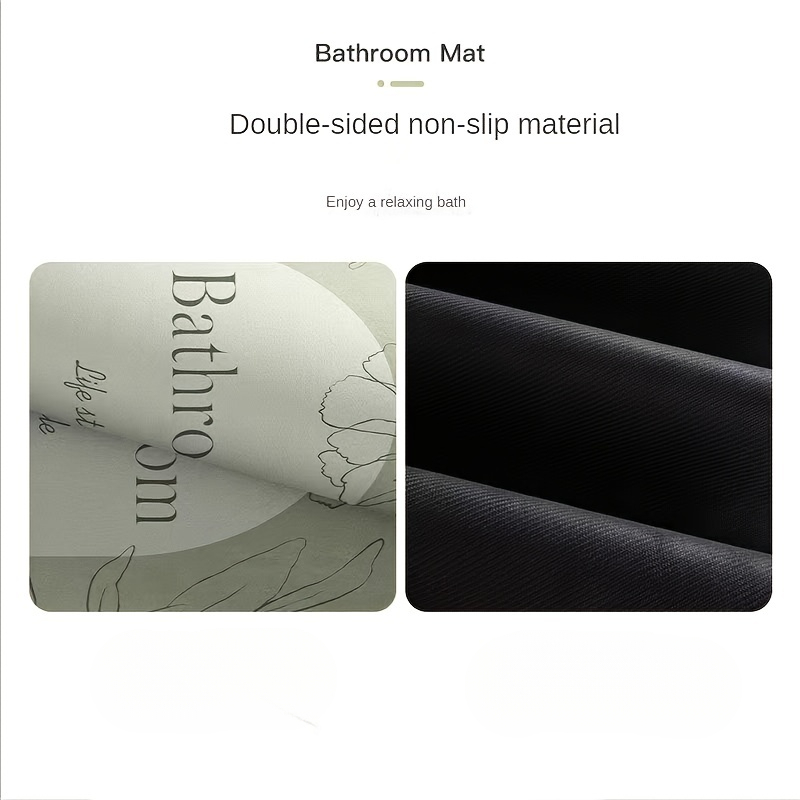 Bathroom Mat Square Stone Surf - Bamboo Bath Mat 评论和价格