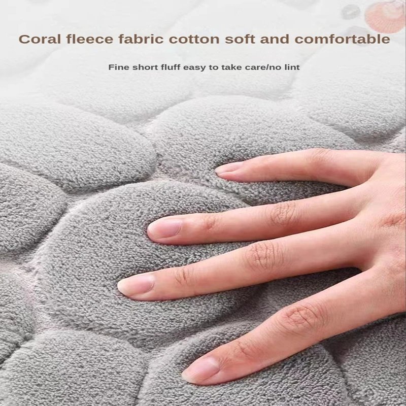 3D Non Slip Bathroom Mat Cobbl - Bamboo Bath Mat 评论和价格