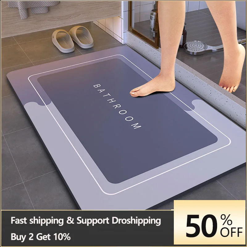 Bath Mat Super Absorbent Non S - Bamboo Bath Mat 评论和价格